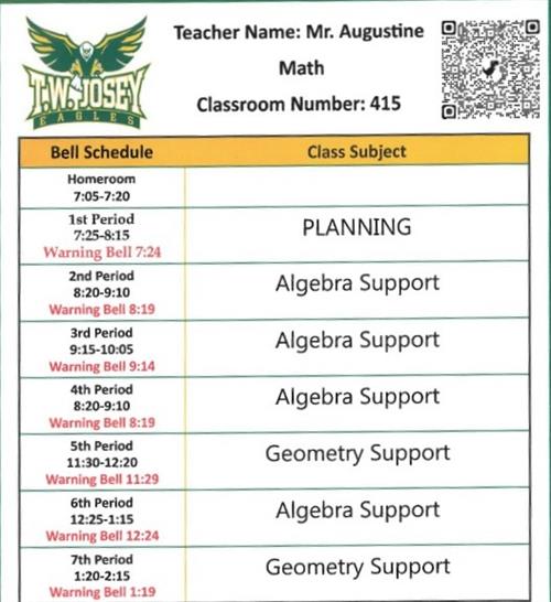 Class Schedule